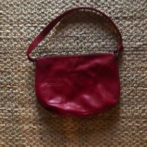 Johnny Farrah red leather shoulder bag